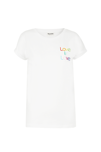 Love is Love - Organic Cotton Rolled Sleeve T-shirt