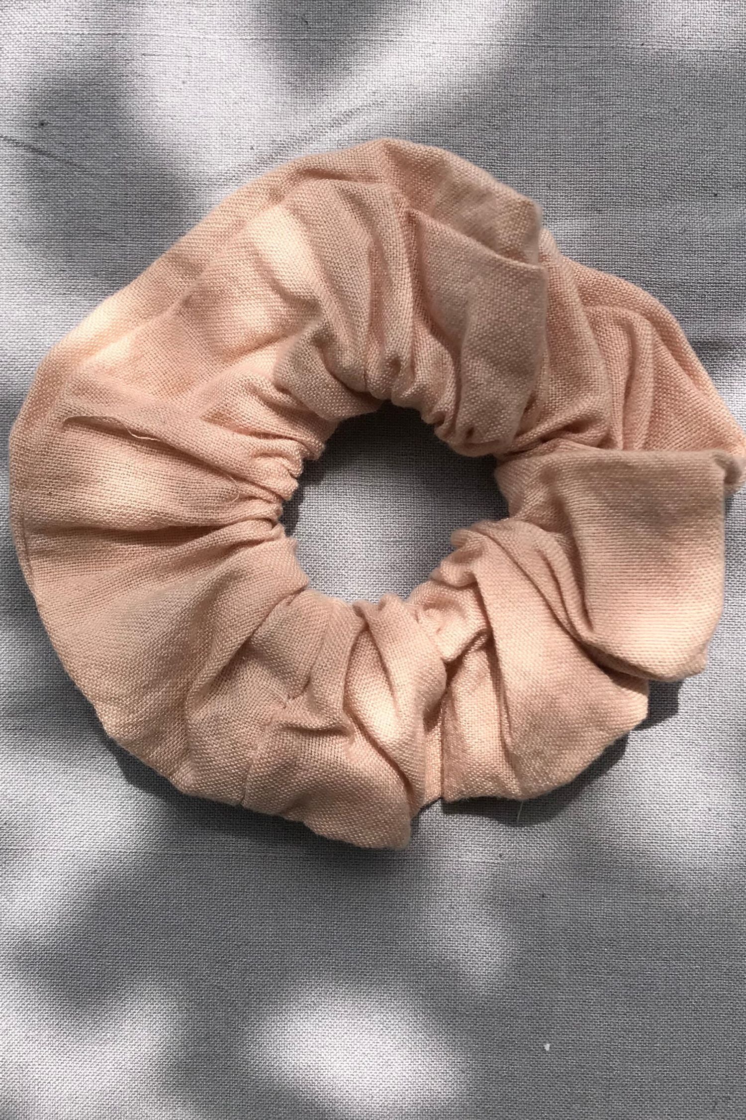 Botanical Dyed Scrunchie in Avocado Pink