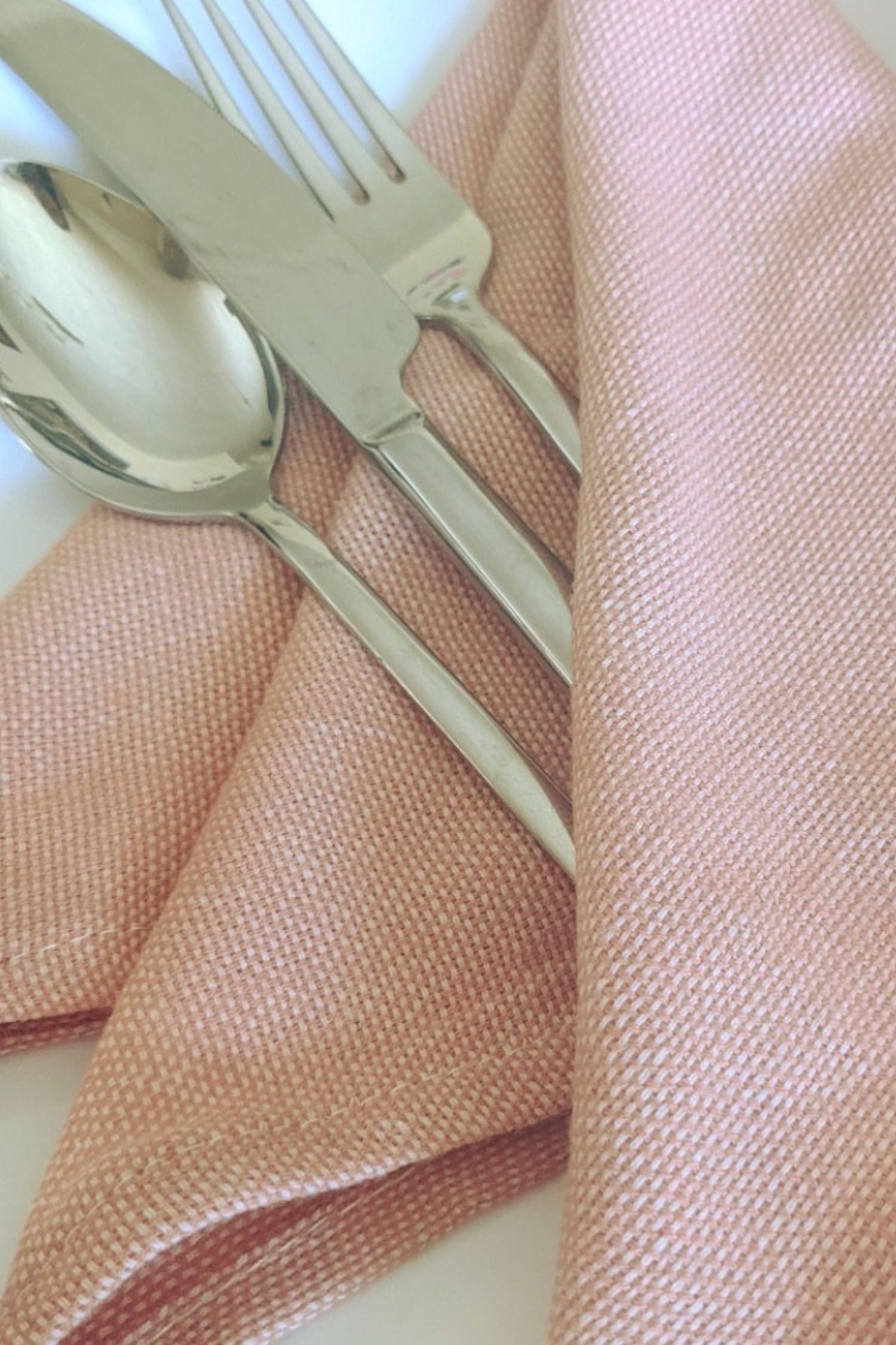 Set of four napkins - Blush Pink and Blush Floral