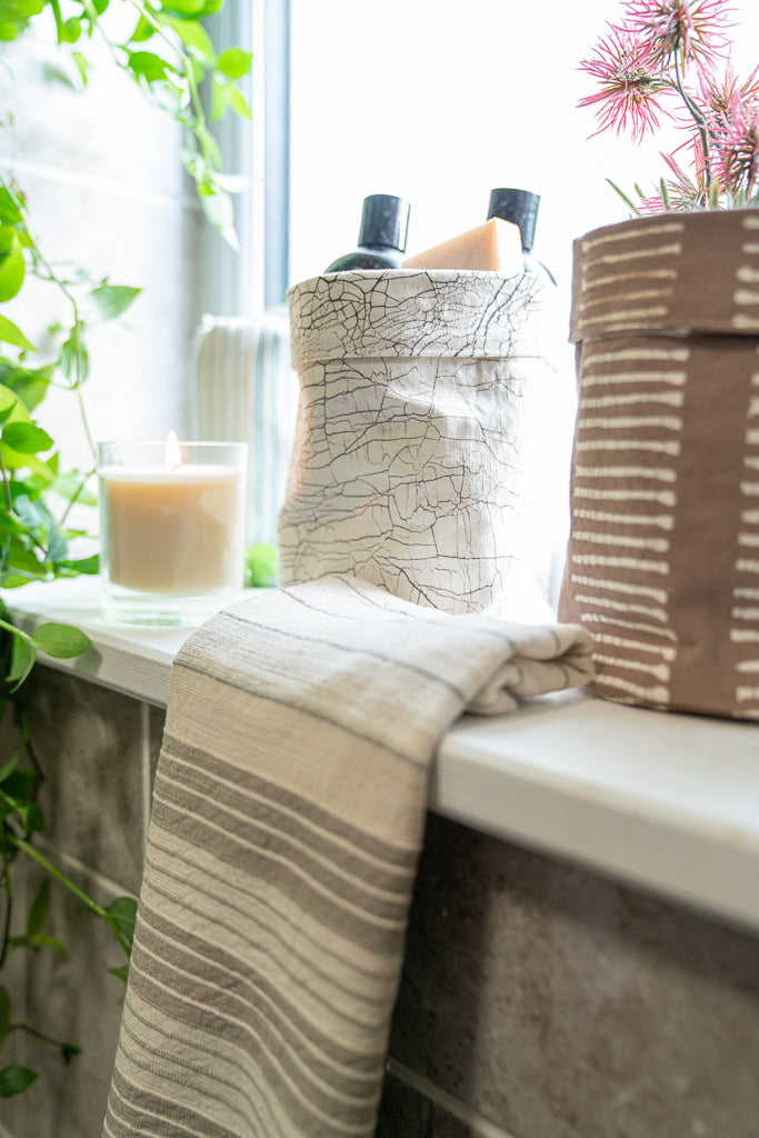 Storage Pots - Grey Crackles