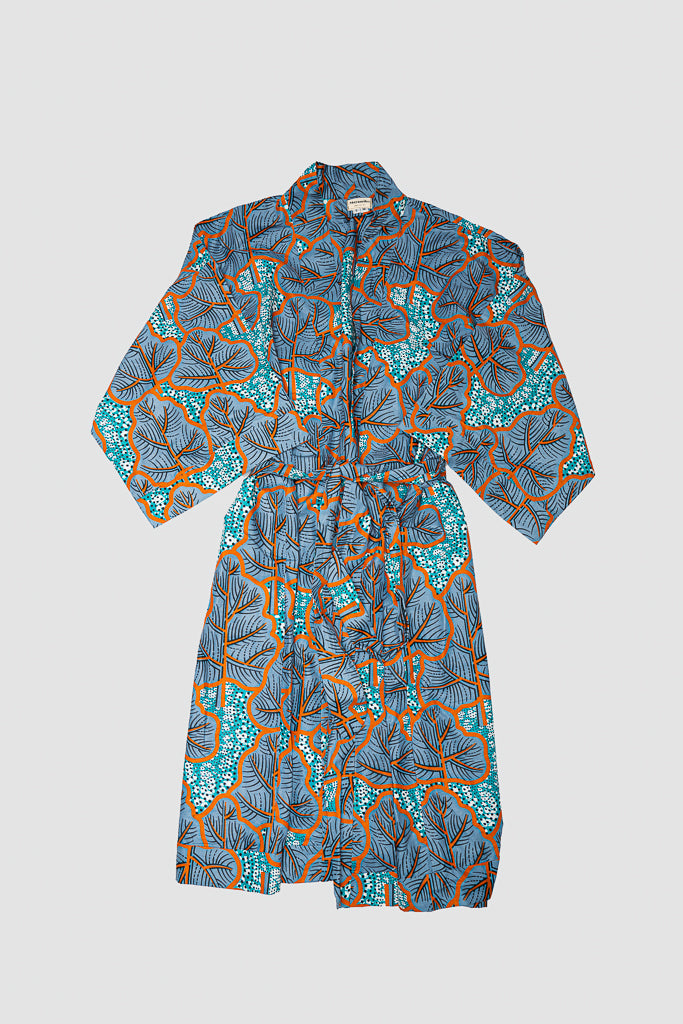 Regina Robe in Alpine Leaves