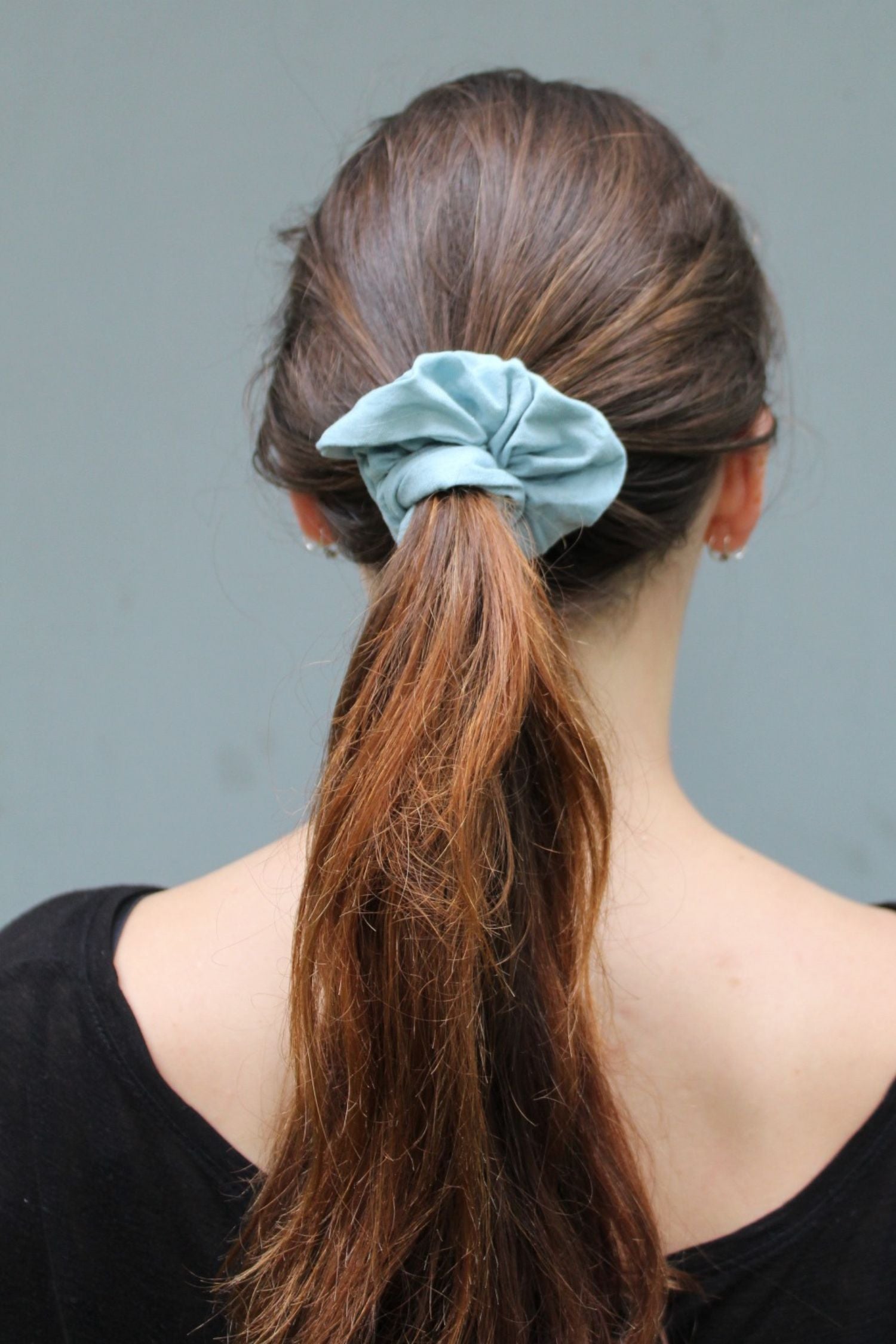 Botanical Dyed Scrunchie in Indigo