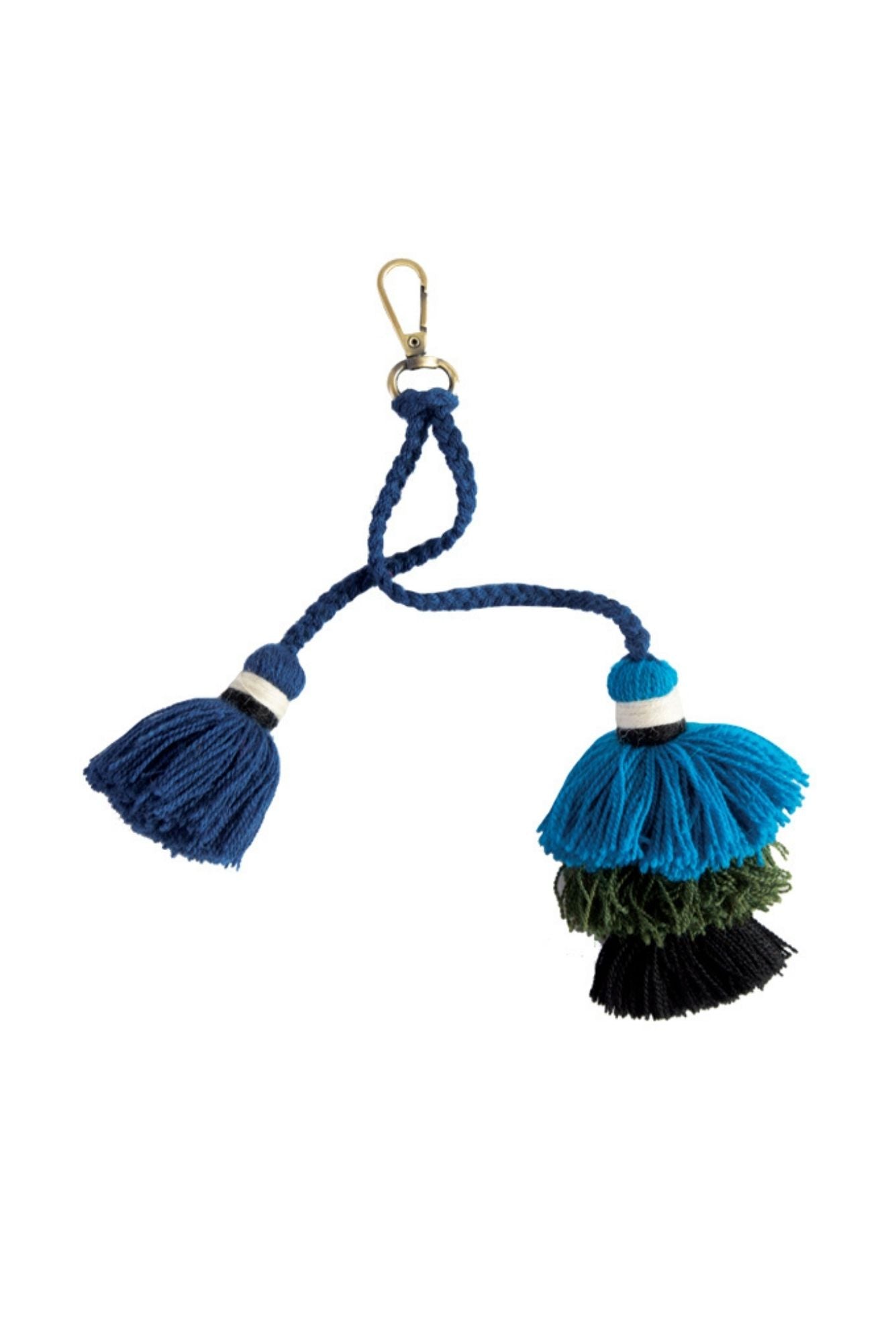 Tassel Keychain in Midnight Blue