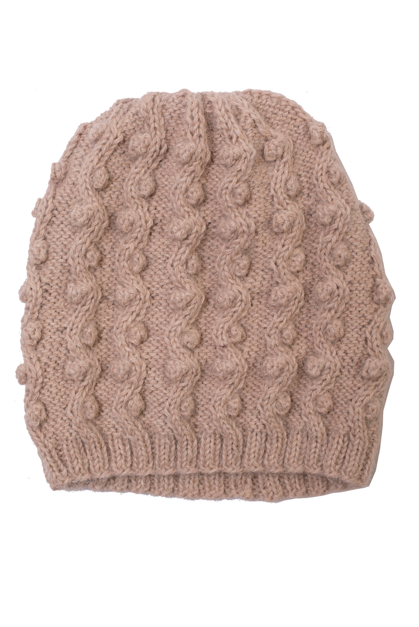 Wayra Embellished Beanie in Oat