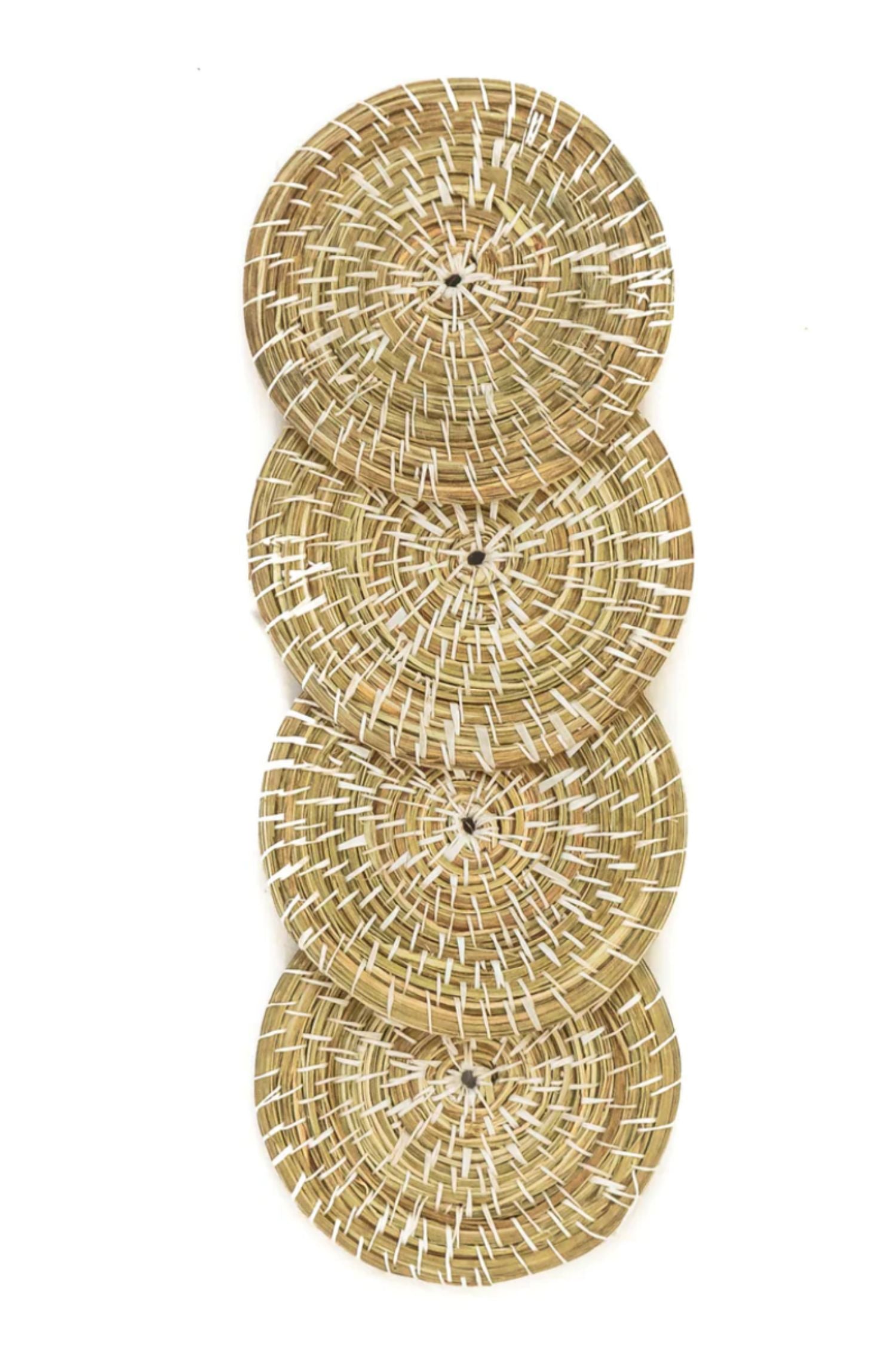 Set of Four Coasters - Woven Grass