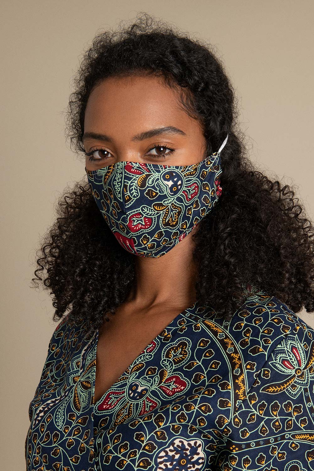 Blue Peacock Face Mask - Buy One Give One