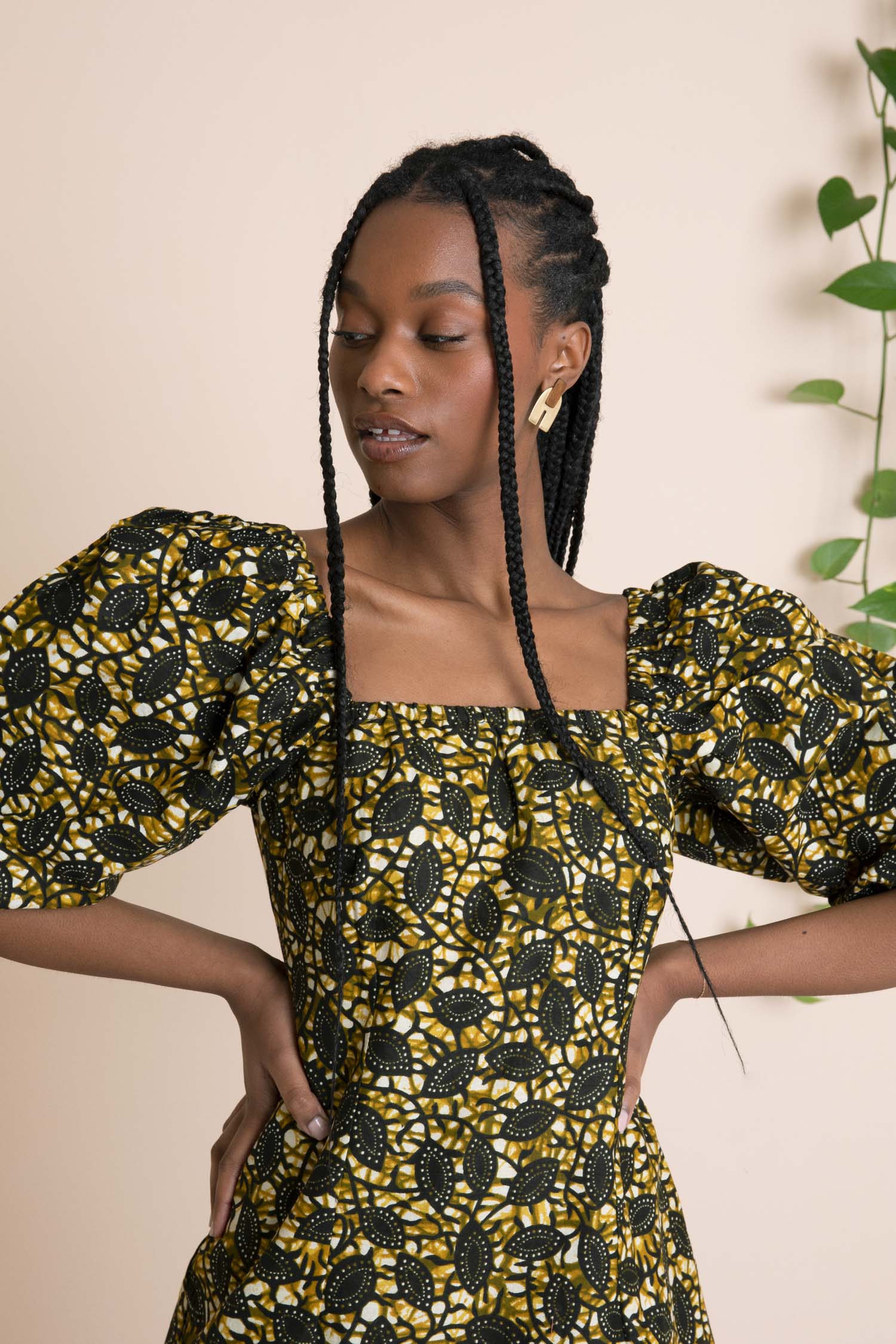 Mini Dress Pattern Yellow Milkmaid Dress Topshop Yellow Black