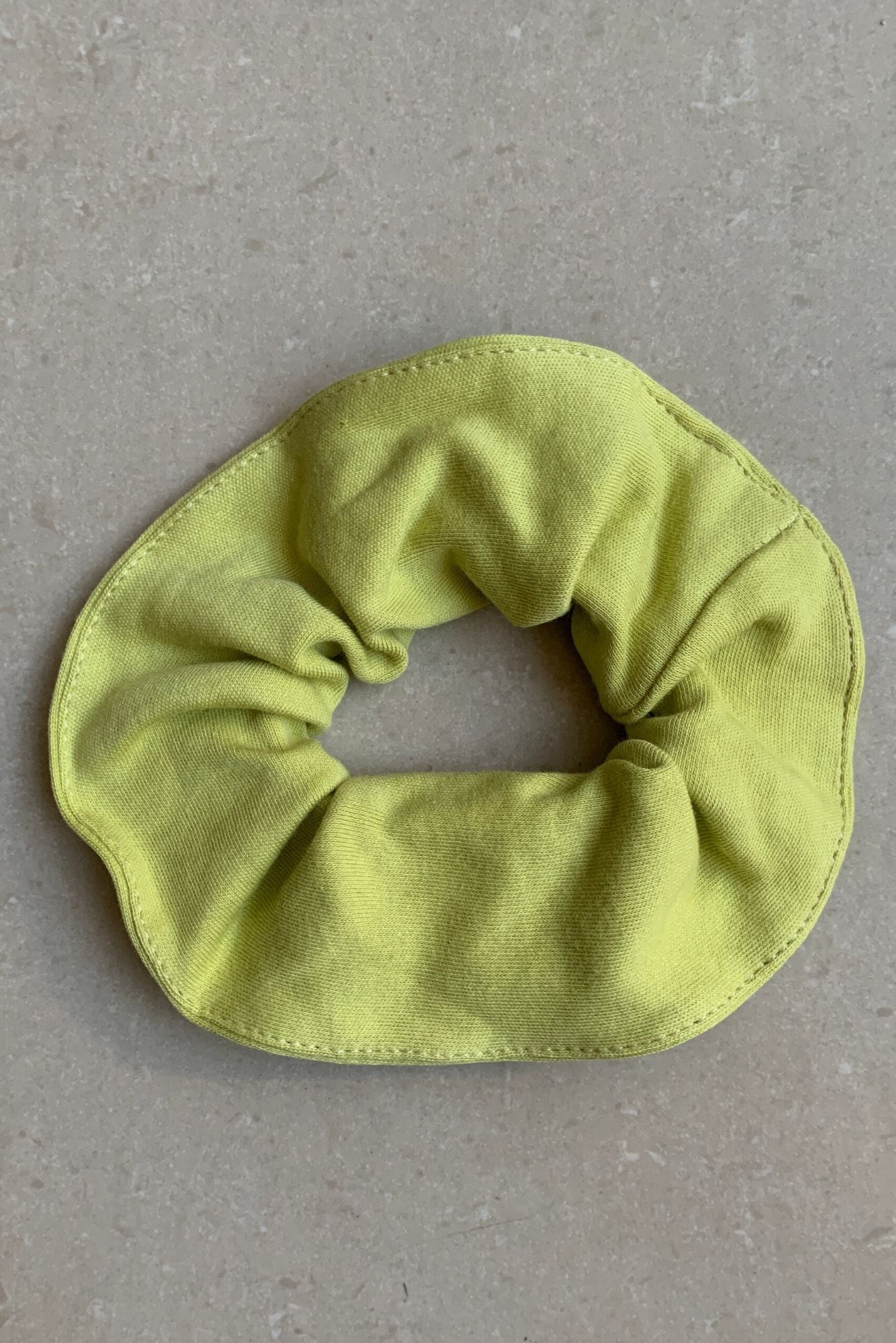 Scrunchie in Acid Green Jersey - Mayamiko Sustainable Fashion