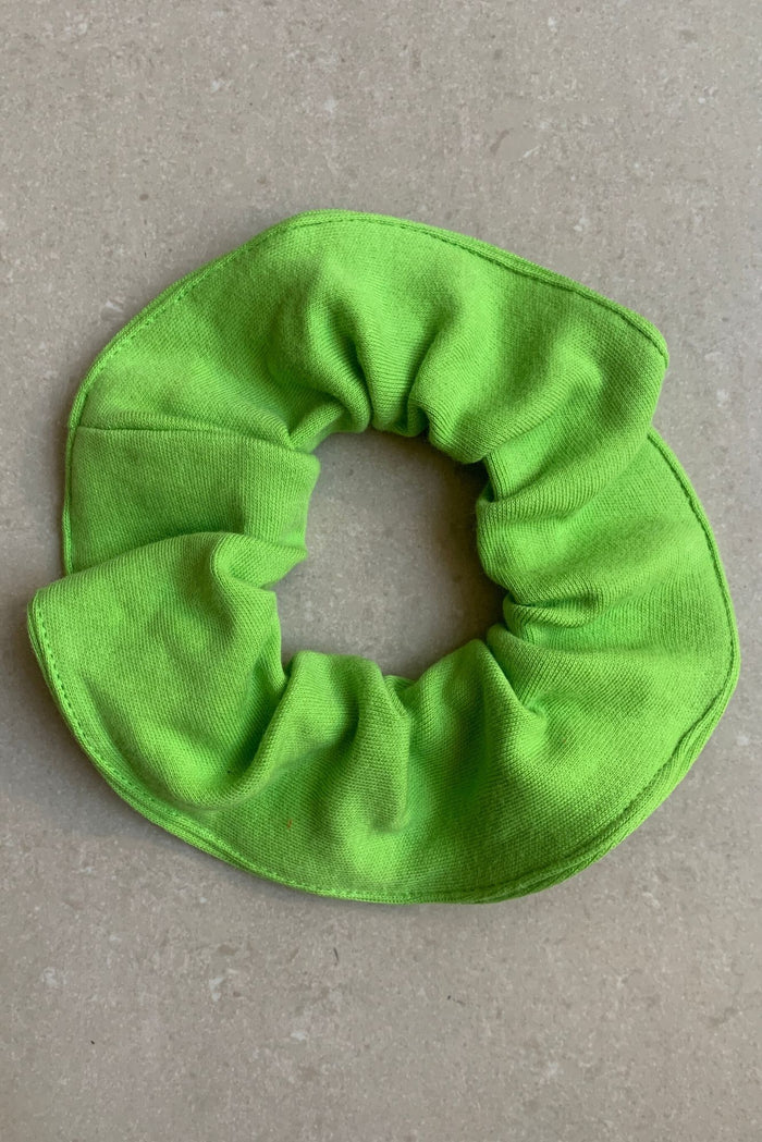 Scrunchie in Bright Green Jersey - Mayamiko Sustainable Fashion