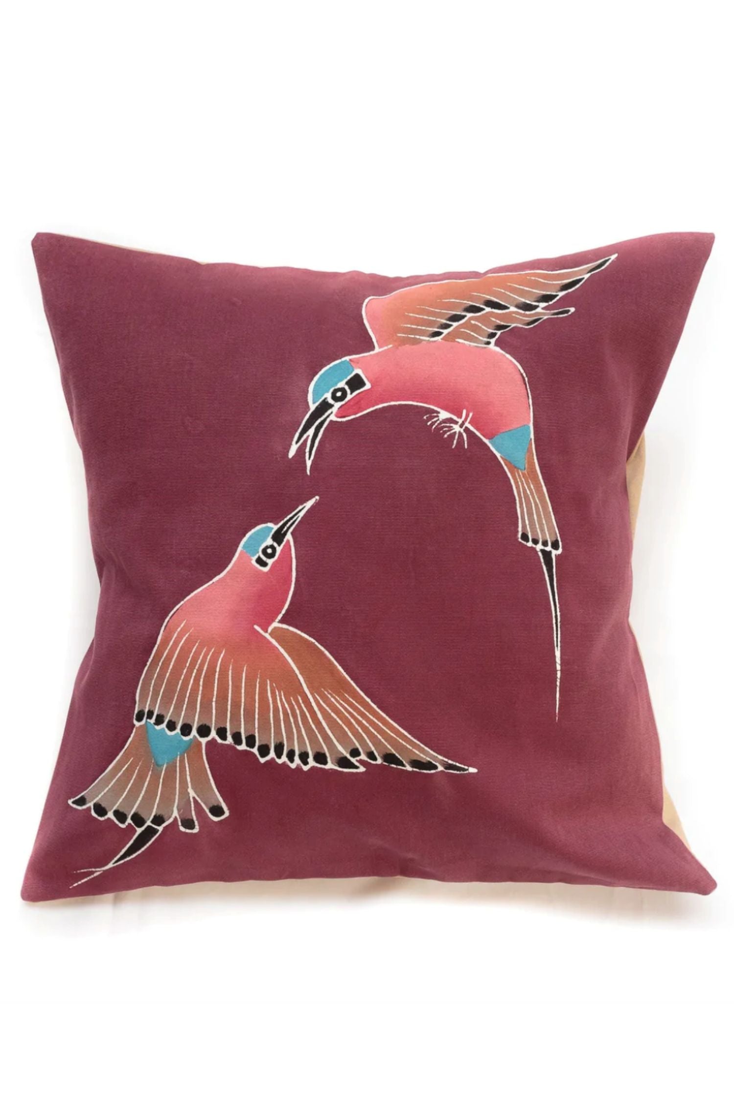 Cushion Cover - Hand Painted Carmine Bee-eater