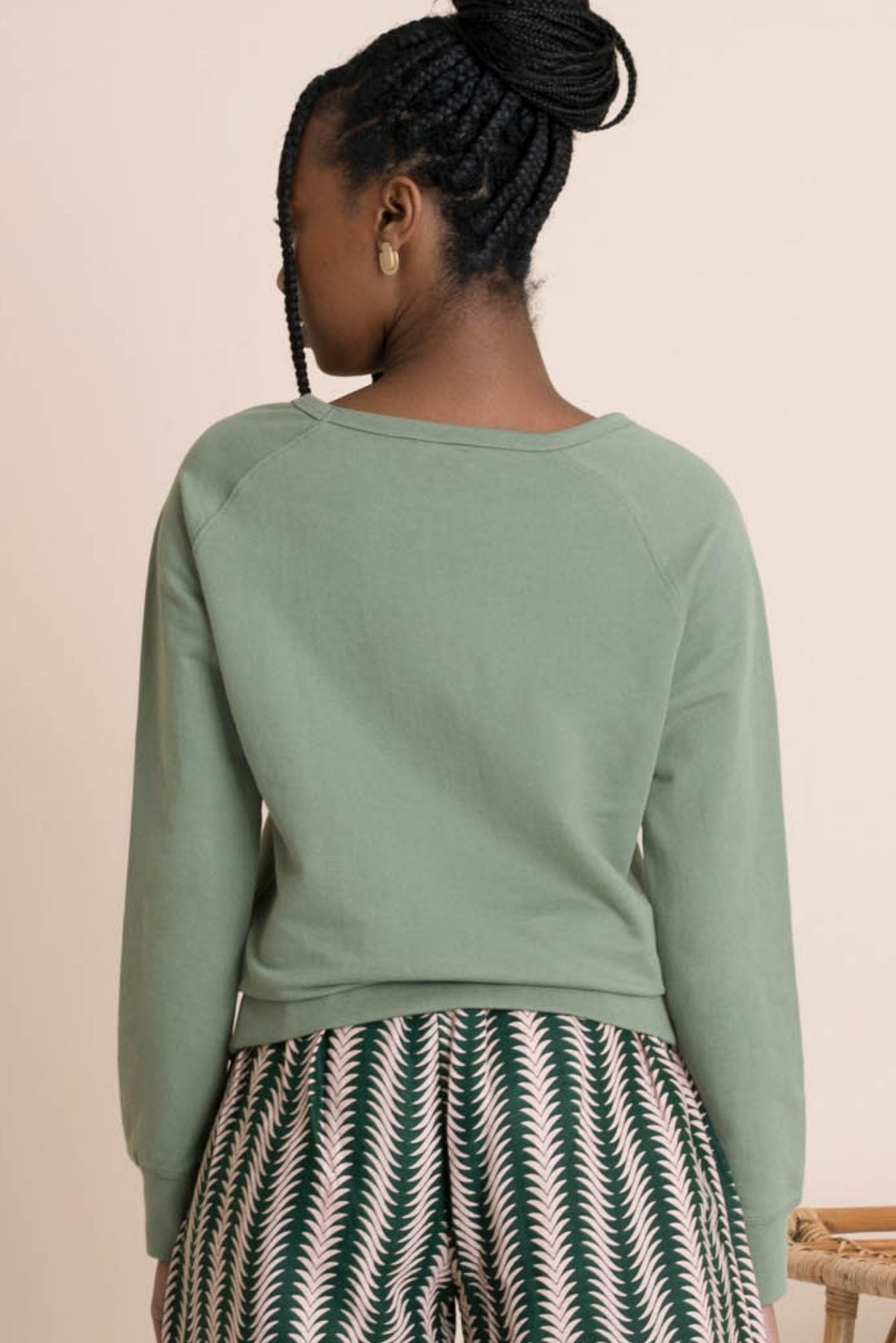 LAST IN STOCK - Olive Green Organic Cotton Jersey