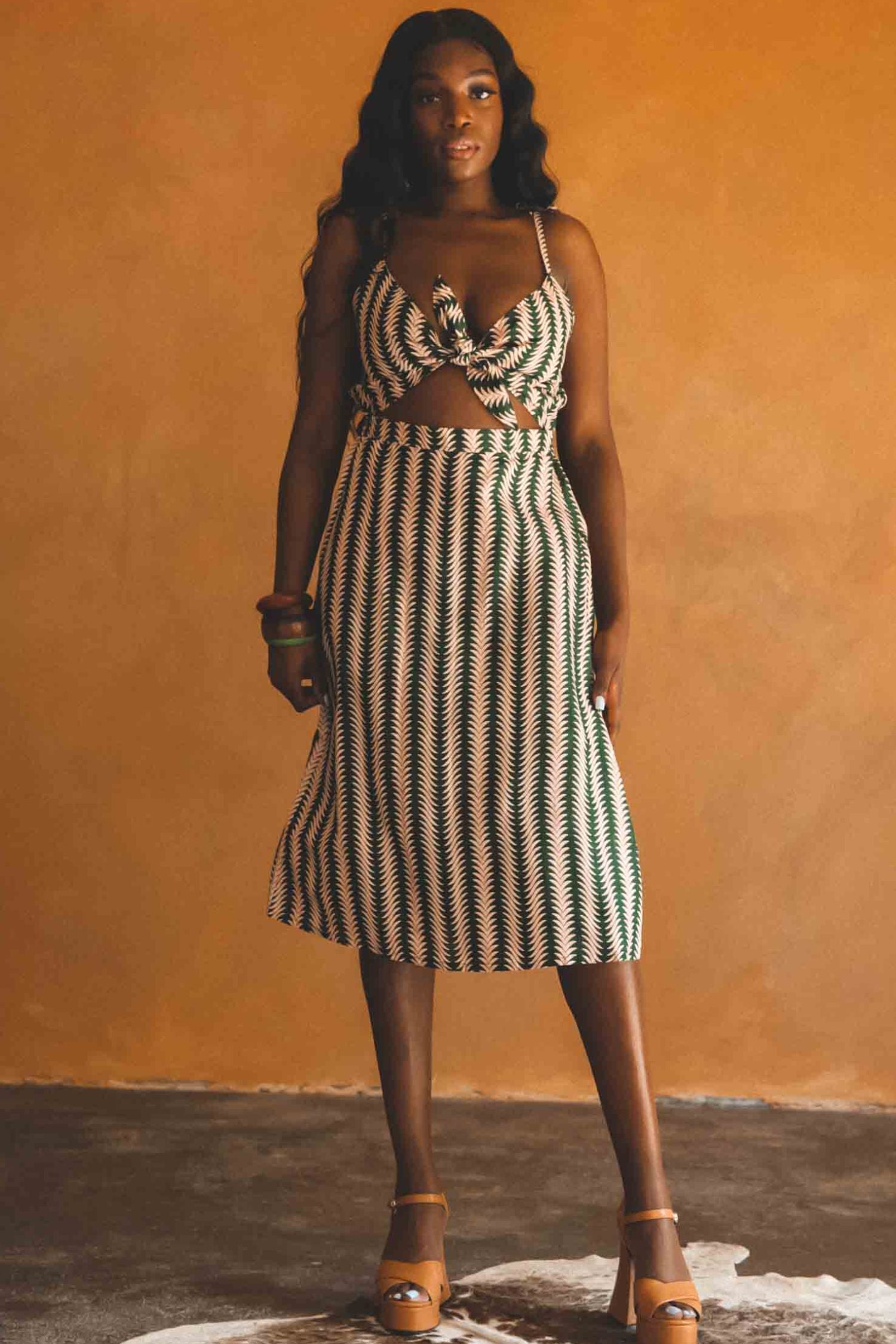 maya cut out knit dress Maya Jama's cut-out midi dress is the bolt of beach-chic we needed